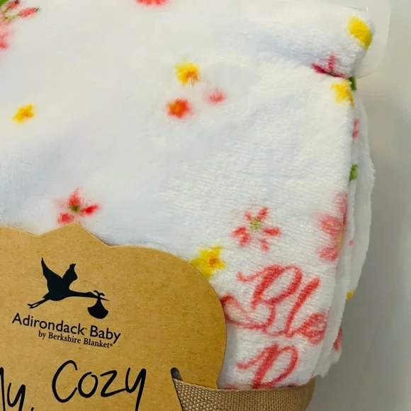 Adirondack Baby by Berkshire My Cozy Baby Blanket Blessed Baby Christian Crosses - Picture 6 of 12